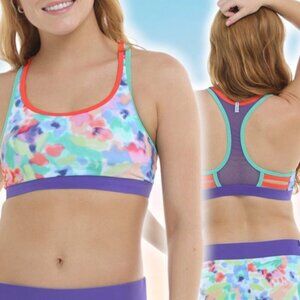 NWT BODY GLOVE Posy Equalizer Medium Support Cross-Over Sports Bra Sz Small